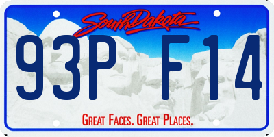 SD license plate 93PF14