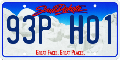 SD license plate 93PH01