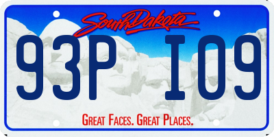 SD license plate 93PI09