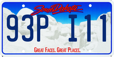 SD license plate 93PI11