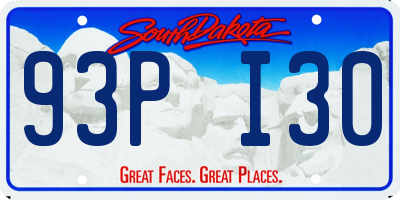 SD license plate 93PI30