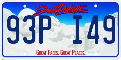 SD license plate 93PI49