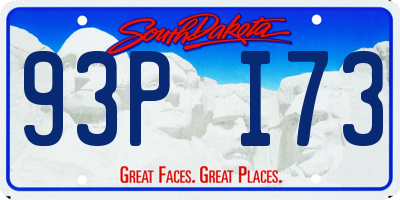 SD license plate 93PI73