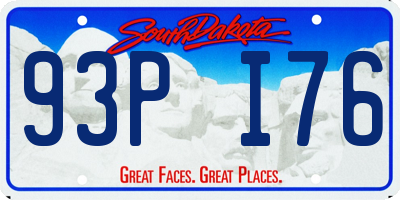SD license plate 93PI76