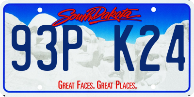 SD license plate 93PK24