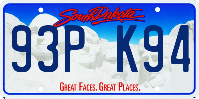 SD license plate 93PK94