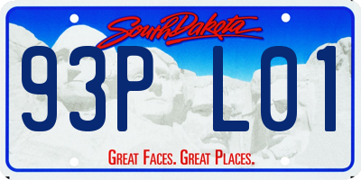 SD license plate 93PL01