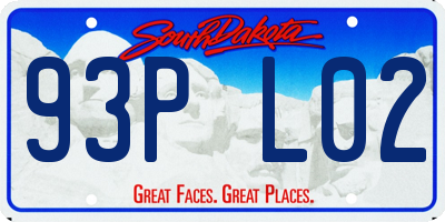 SD license plate 93PL02