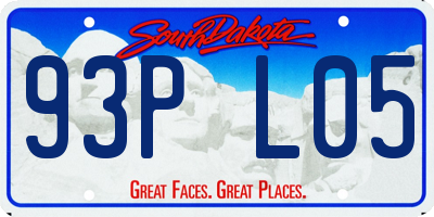 SD license plate 93PL05