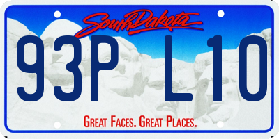 SD license plate 93PL10