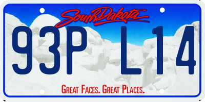 SD license plate 93PL14