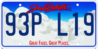 SD license plate 93PL19
