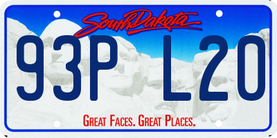 SD license plate 93PL20