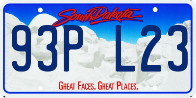 SD license plate 93PL23