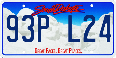 SD license plate 93PL24