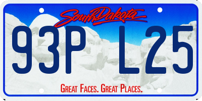SD license plate 93PL25