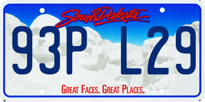 SD license plate 93PL29