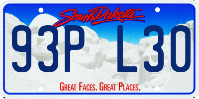 SD license plate 93PL30