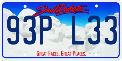 SD license plate 93PL33