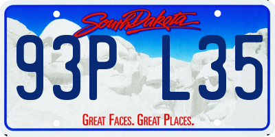 SD license plate 93PL35