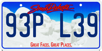 SD license plate 93PL39