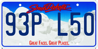 SD license plate 93PL50