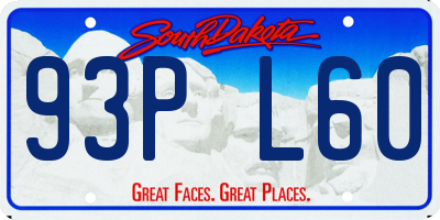 SD license plate 93PL60
