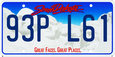 SD license plate 93PL61