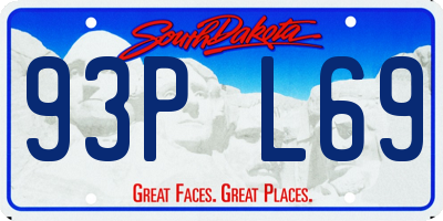 SD license plate 93PL69