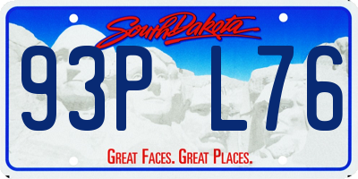 SD license plate 93PL76