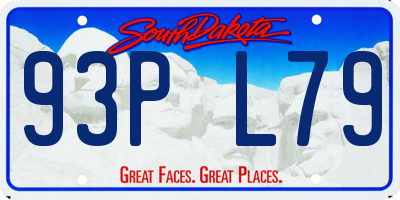 SD license plate 93PL79