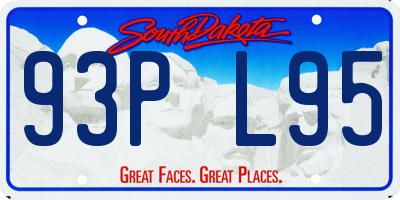 SD license plate 93PL95