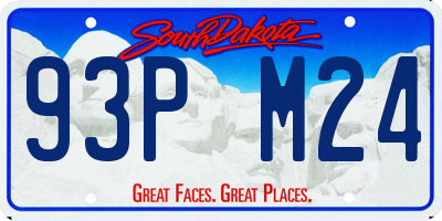 SD license plate 93PM24