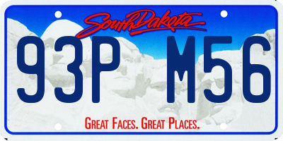 SD license plate 93PM56