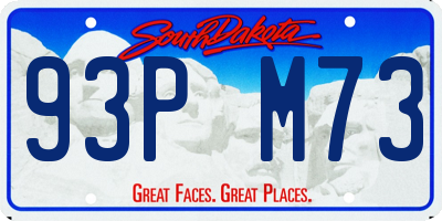 SD license plate 93PM73