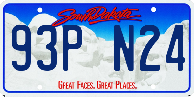 SD license plate 93PN24