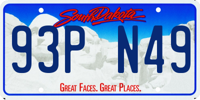 SD license plate 93PN49