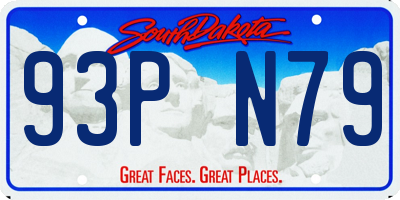 SD license plate 93PN79