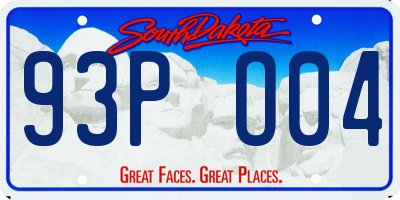 SD license plate 93PO04