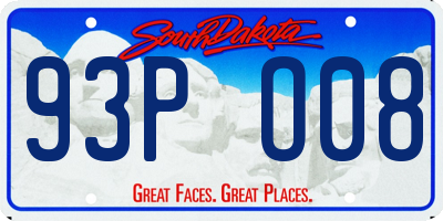 SD license plate 93PO08