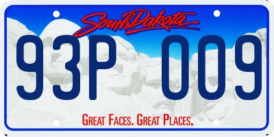 SD license plate 93PO09
