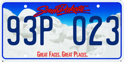 SD license plate 93PO23