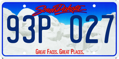 SD license plate 93PO27