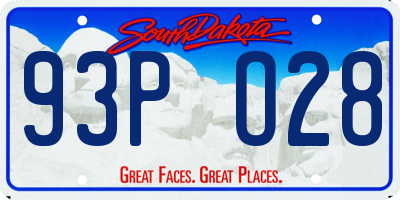 SD license plate 93PO28