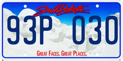 SD license plate 93PO30