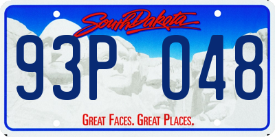 SD license plate 93PO48
