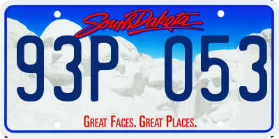 SD license plate 93PO53