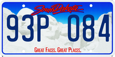 SD license plate 93PO84
