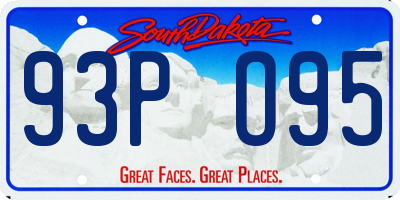 SD license plate 93PO95