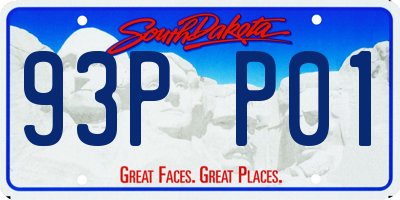 SD license plate 93PP01